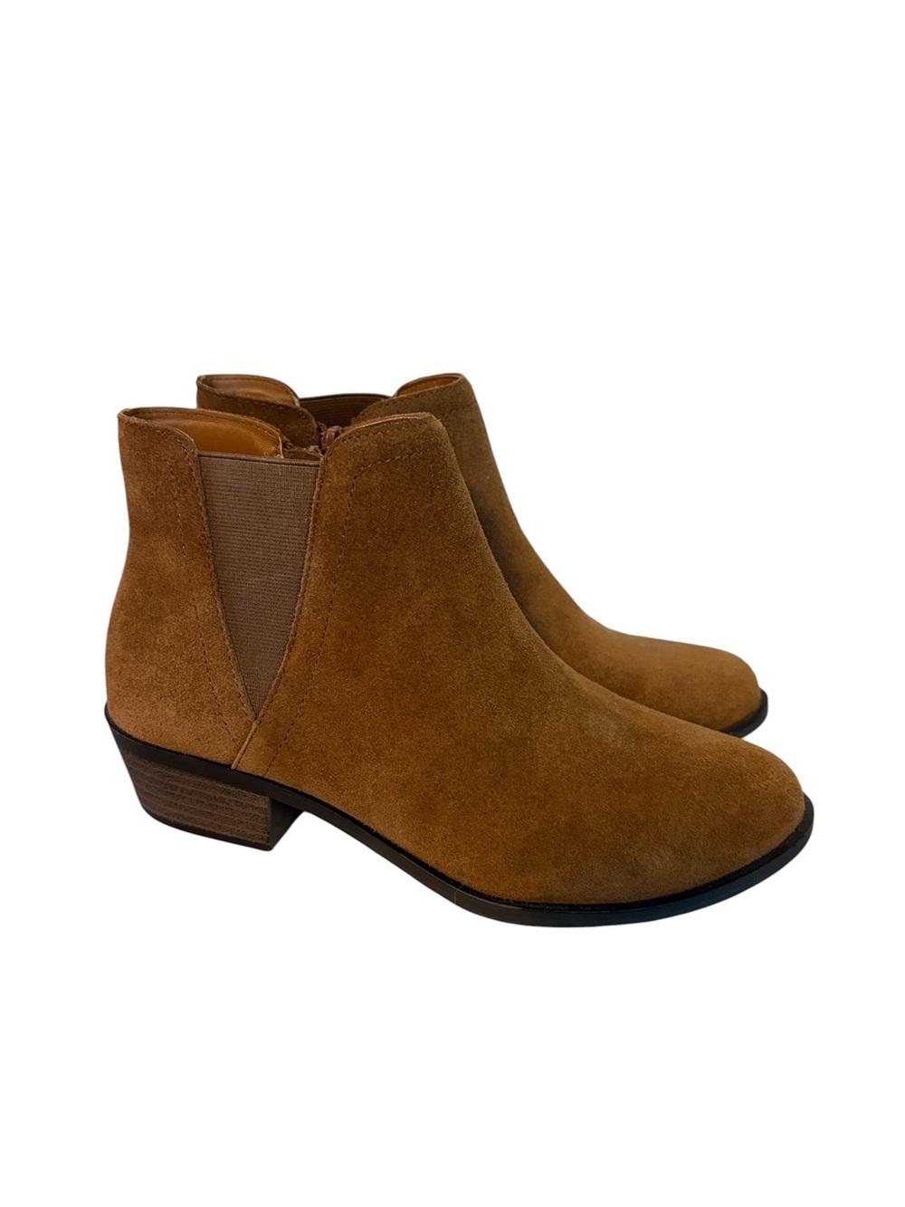 Kenzie Gazelle Ankle Boots Suede Leather Block Heel Brown Size 9 - Picture 2 of 7